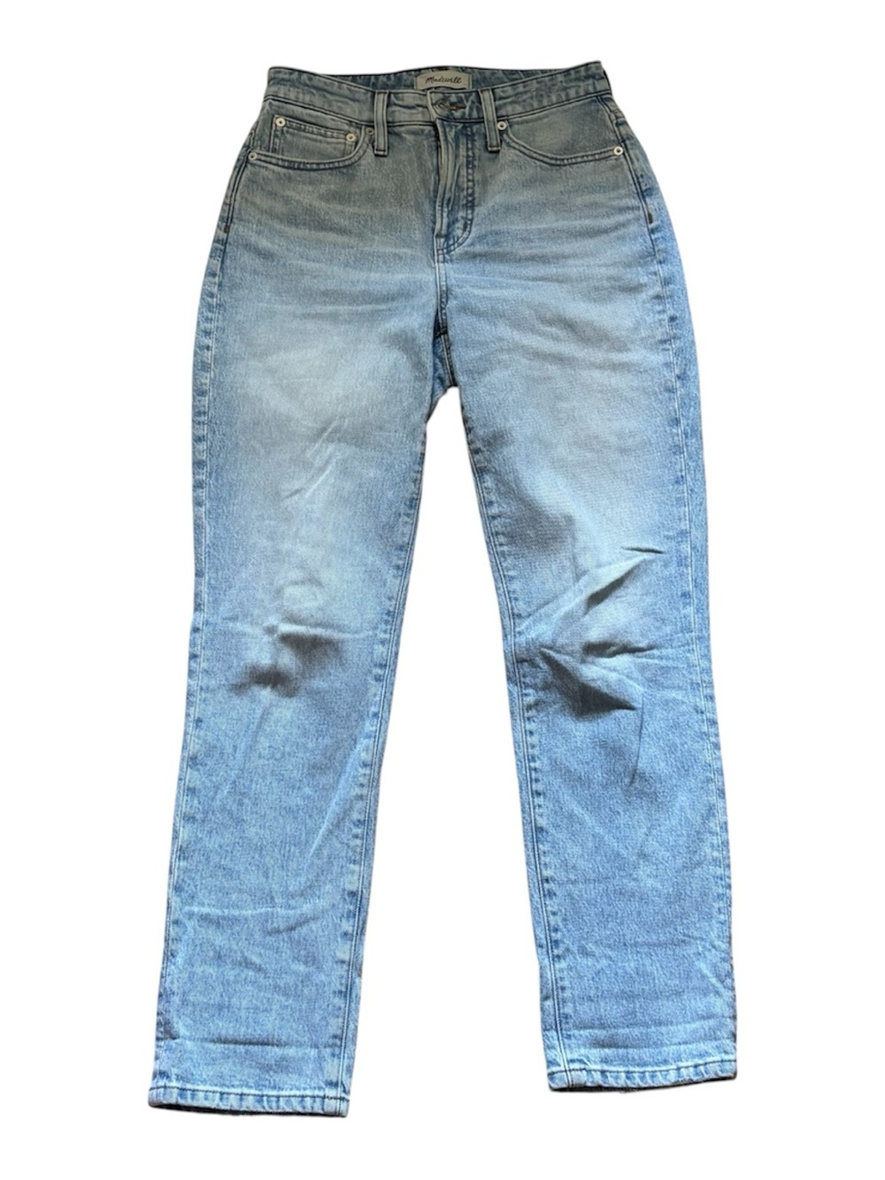 Madewell The Perfect Curvy Vintage Jeans Size 26 Lightwash Blue Straight Leg